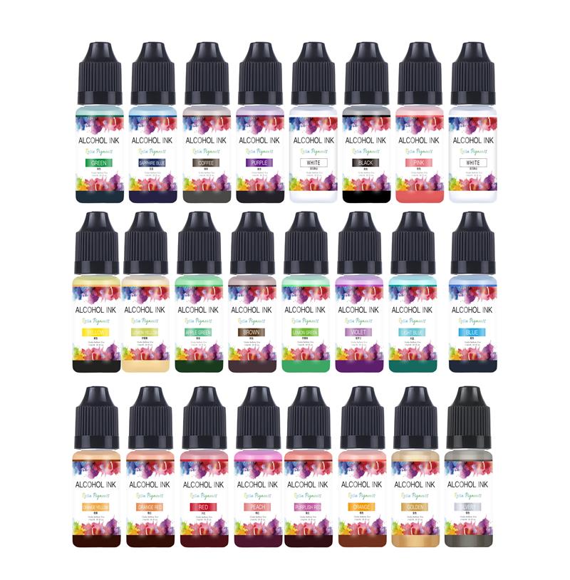 Resin Dye Alcohol - 10Ml/Fles 22 Kleuren Alcohol Inkt Epoxyhars