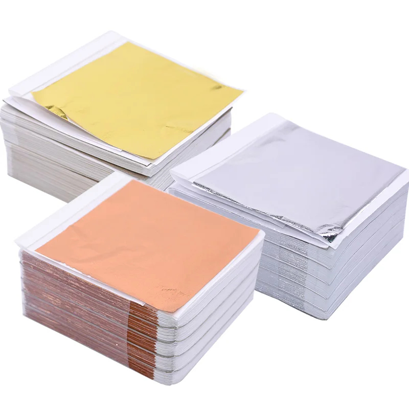 Gold Foil Flakes - 100 stuks imitatie goud zilver koperfolie