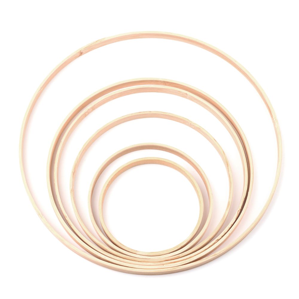 Wood Ring Blank - 10 Stuks 10/12/15/18/20/26Cm Ring Ronde Houten