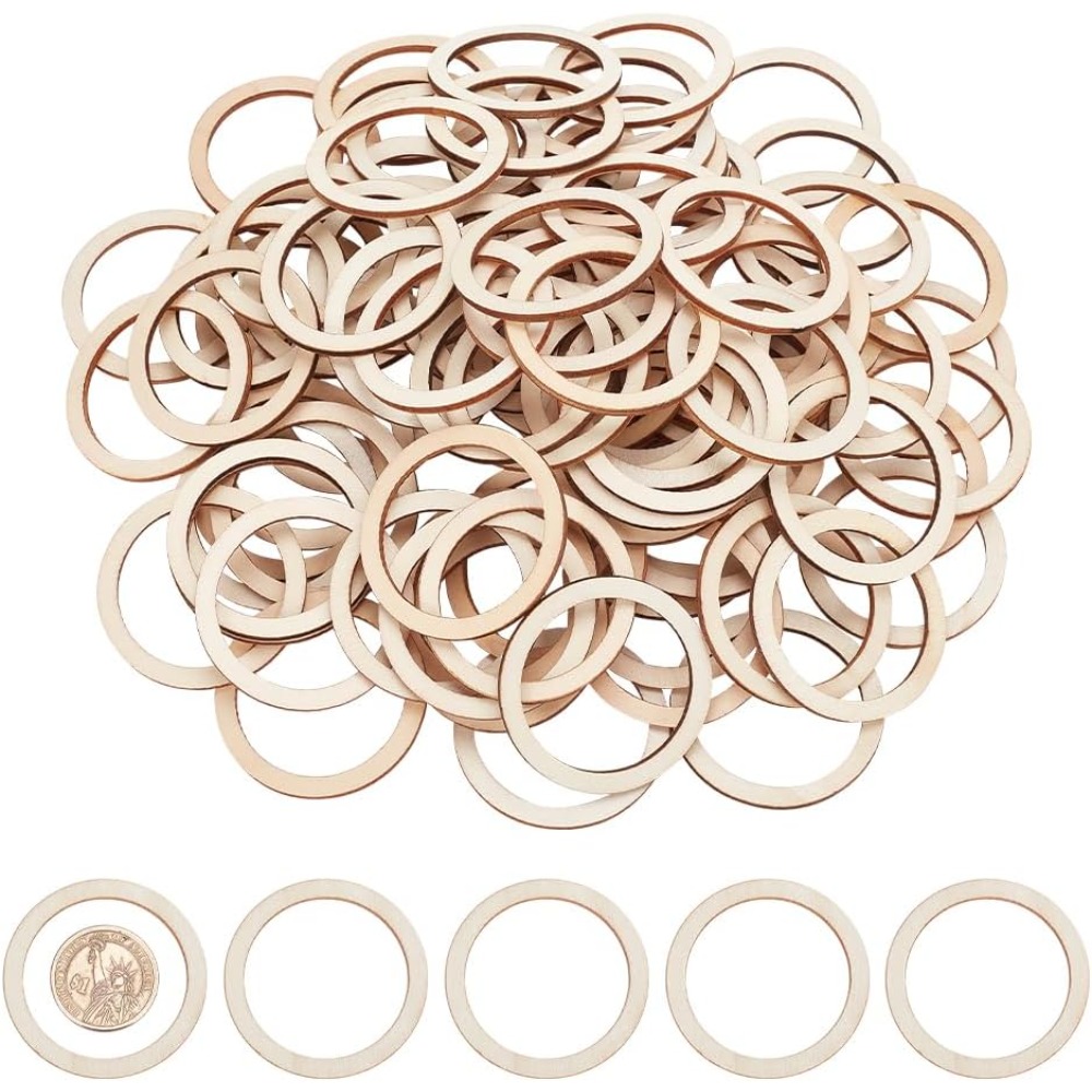 Wood Ring Blank - 100 Stuks 1.96 