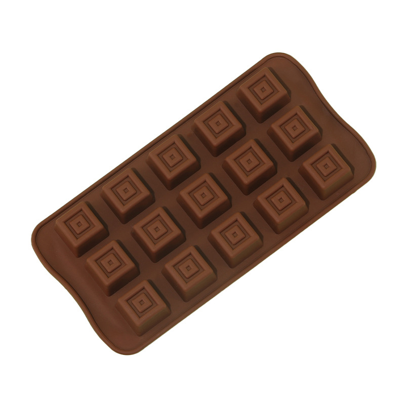 Silicone Mold Tray - Klassieke Chocoladevorm Vierkant Snoep Gummy Ijsblokje