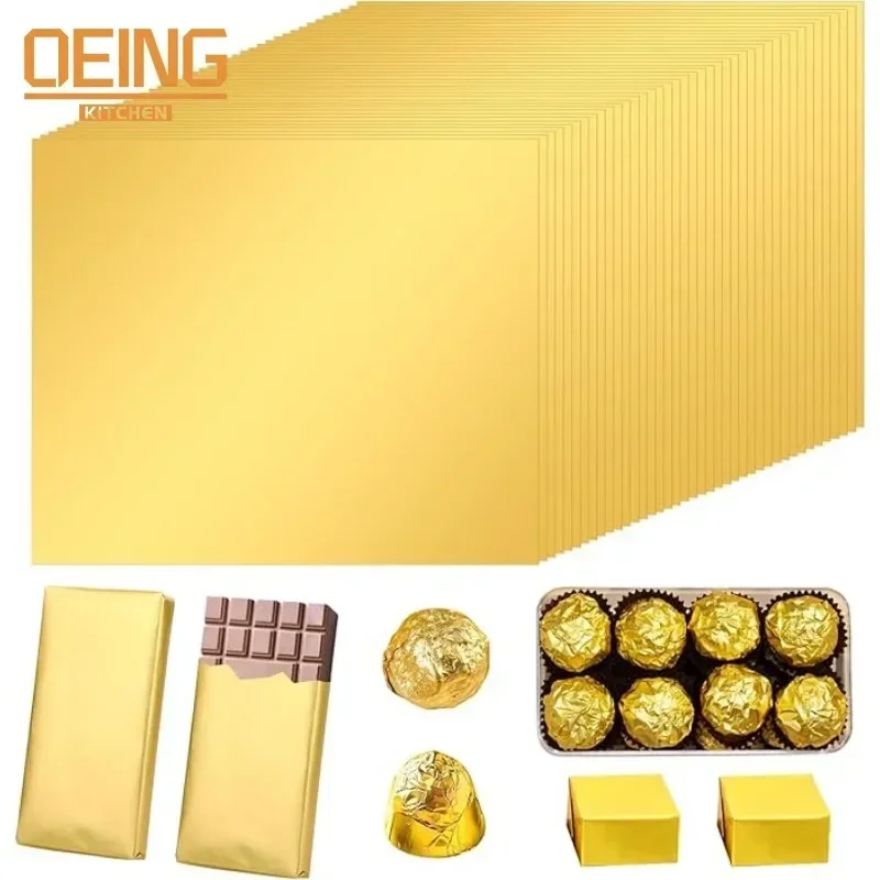 Gold Foil Flakes - 100PCS Grote Dubai Chocolade Candy Bar