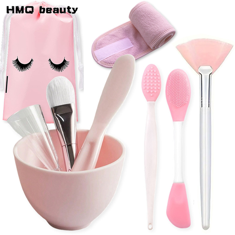 Mixing Cup Silicone - 9 stks/set Siliconen Gezichtsmasker Mengkom Set