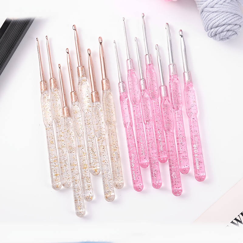 Resin Glitter Pack - Glitter Transparante Hars Haaknaalden Set Metalen