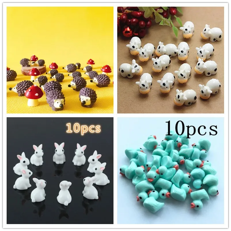 Terrarium Moss Art - 10Pcs/Egel En Koeien/Leuke Dier Schapen/Fairy Garden