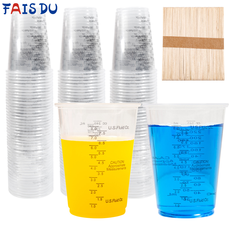 Mixing Cup Silicone - FAIS DU 8oz wegwerp maatbekers met
