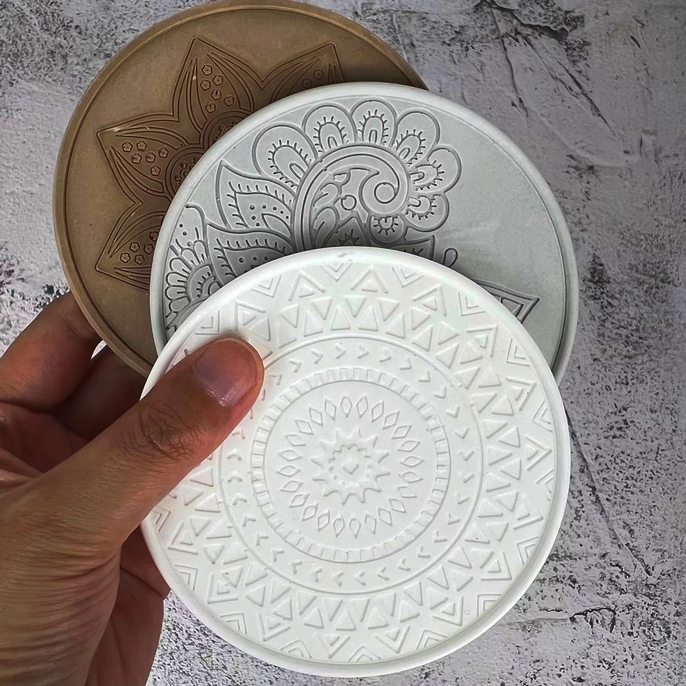 Coaster Mold Round - Mandala Ronde Onderzetter Hars Siliconen Mal