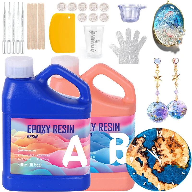 Resin Jewelry Kit - Eenvoudig te mengen epoxyhars kit, kristalheldere