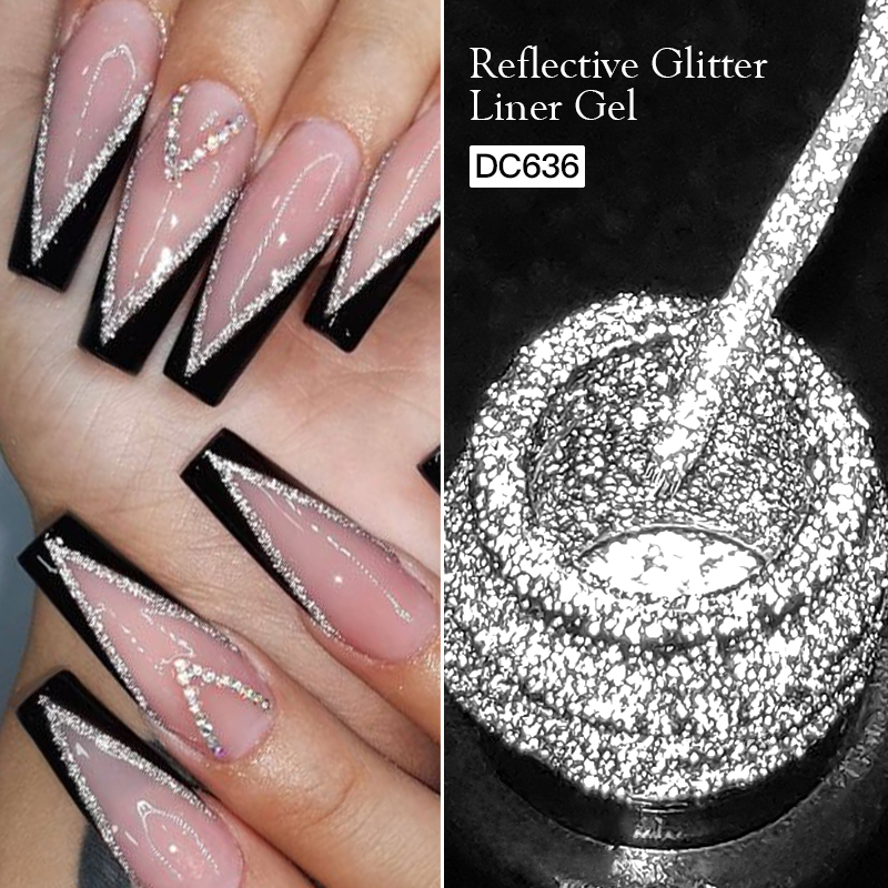 Resin Glitter Pack - 5ml Goud Zilver Reflecterende Glitter Liner