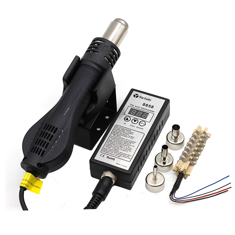 Heat Gun Small - Soldeerstation 8858 Draagbaar digitaal heteluchtpistool BGA