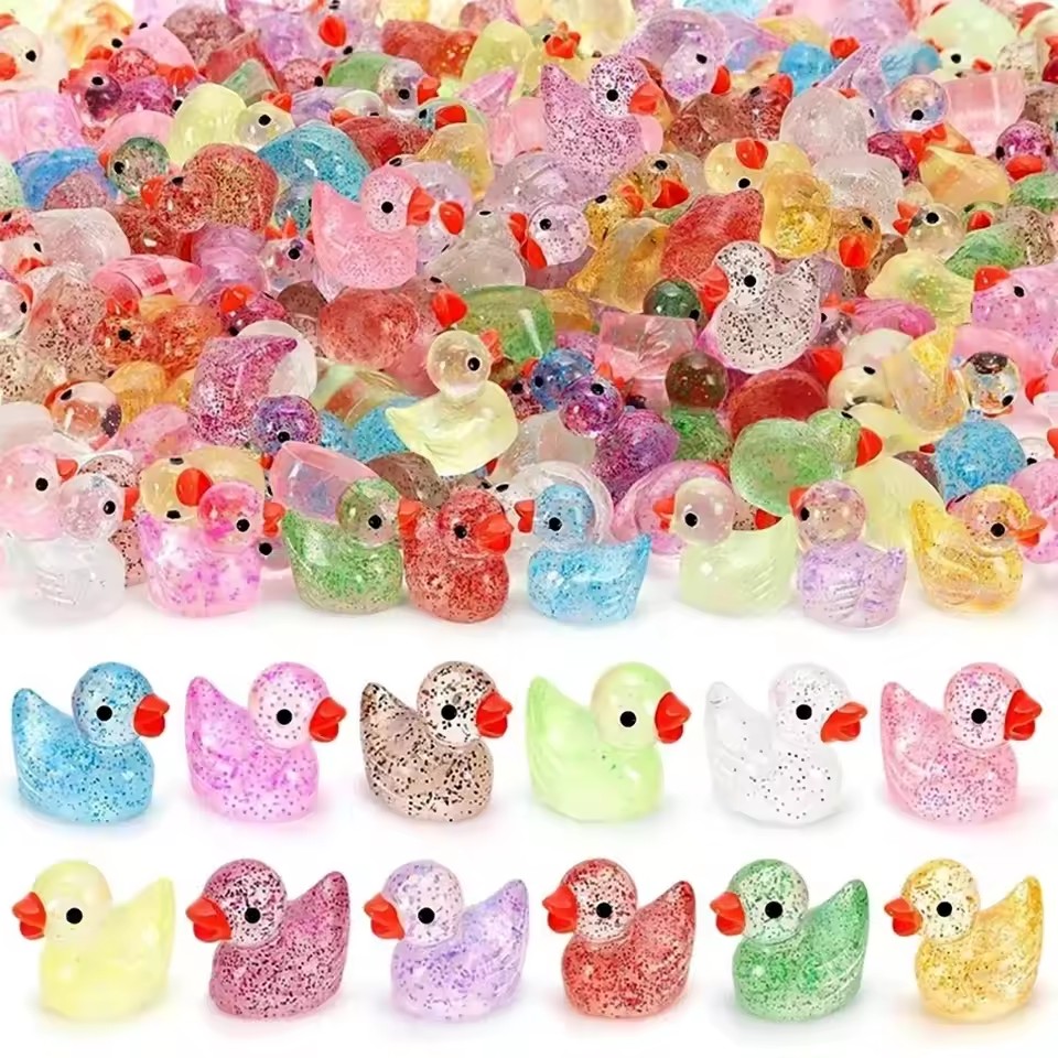 Resin Craft Material - Micro Landschap Schattig Glinsterend Roze Kleine