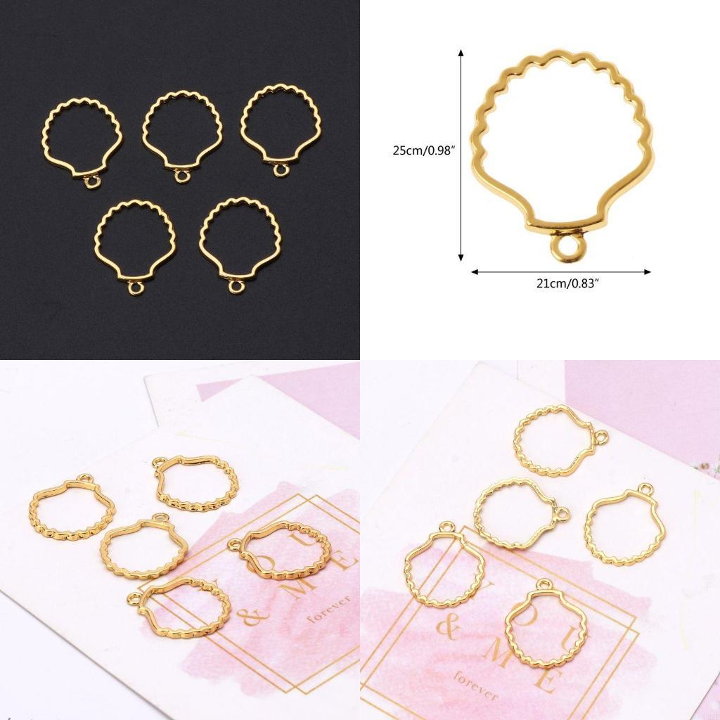 Bezels Set Pendant - 5 Stuks voor Shell Blank Frame