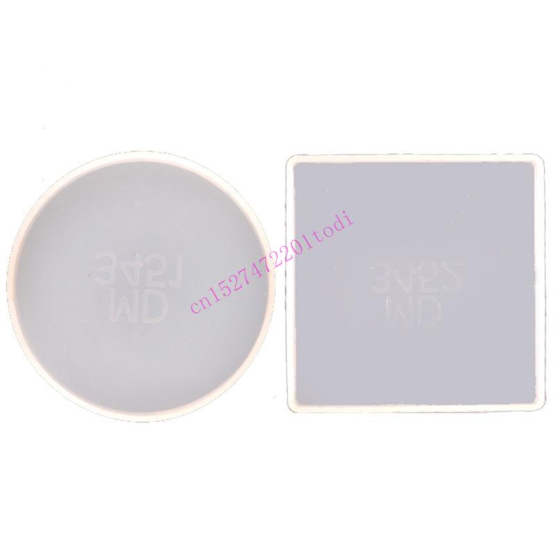 Geode Mold Silicone - 2 Stuks Ronde Vierkante Hars Mal