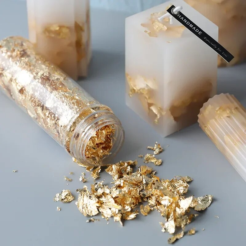 Gold Foil Flakes - 2G/1G Metaalfolie Vlokken Goudfolie Vlokken Voor