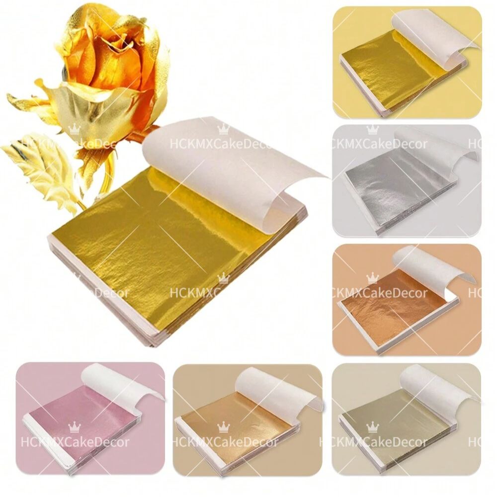 Gold Foil Flakes - 100 stuks Imitatie Goudfolie Vellen Multi-Color