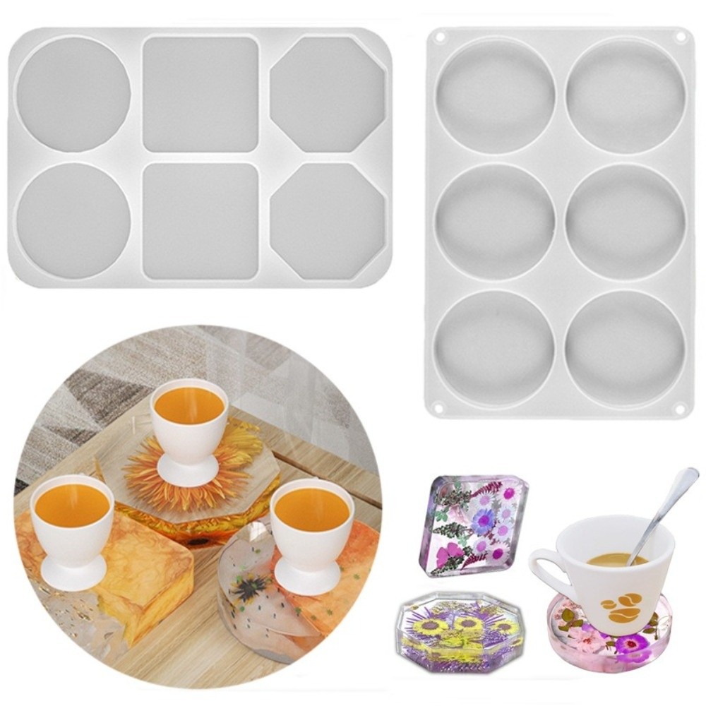 Coaster Mold Round - Gemakkelijk te gebruiken creatieve onderzetters siliconen