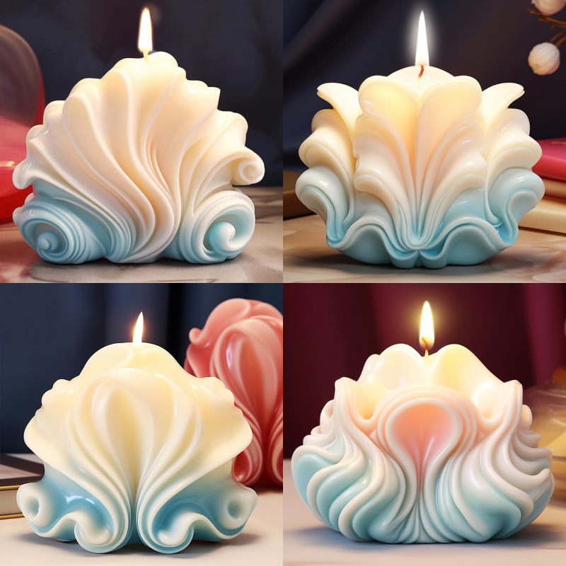 Resin Ocean Wave Mold - Ocean Shell Kaars Siliconen Mallen Handgemaakte