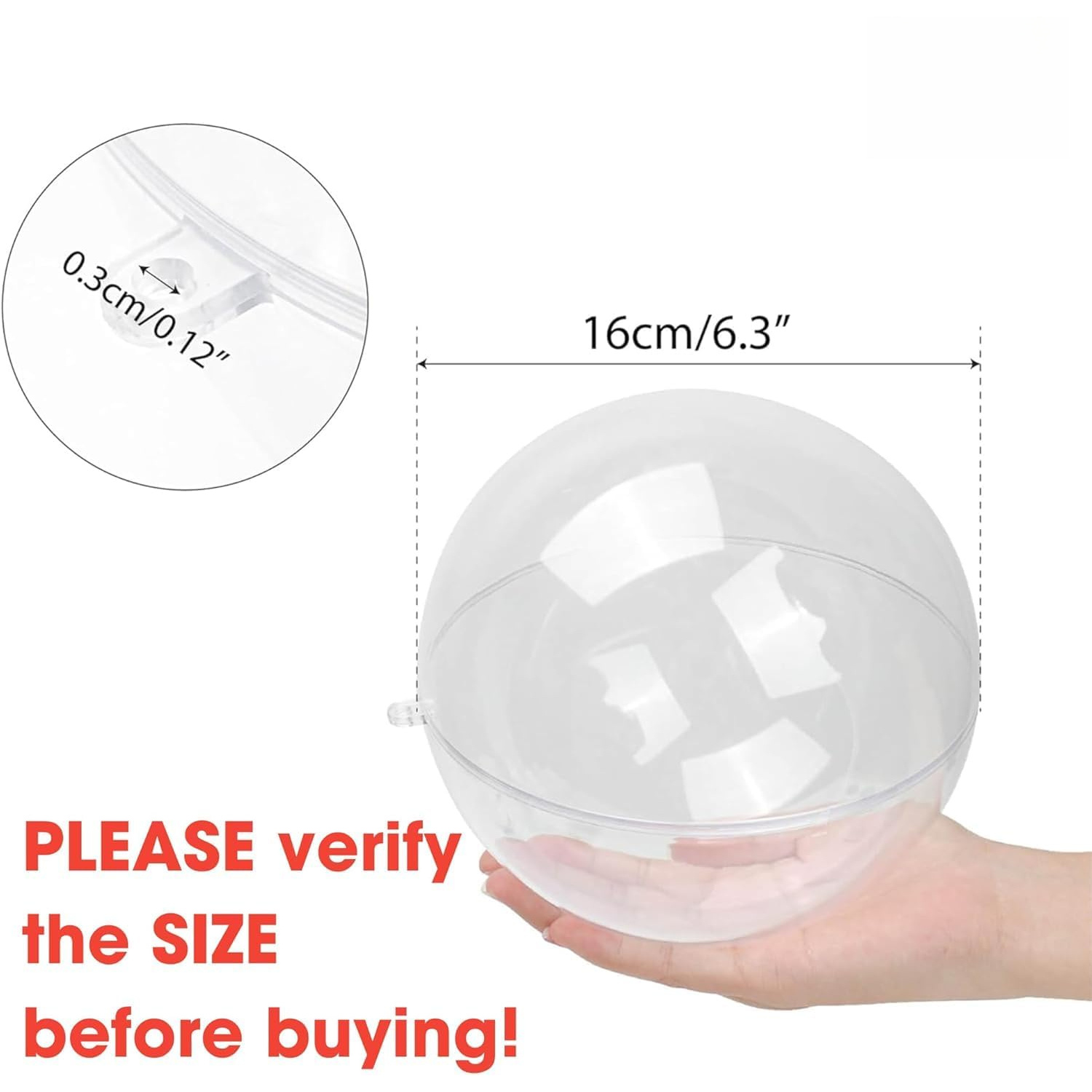 Vulbare transparante ornamentb - Dome Mold Clear recensie en prijs