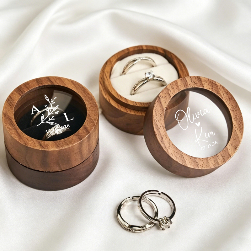 Gepersonaliseerde trouwringdoo - Wood Ring Blank recensie en prijs