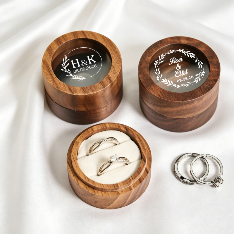 Gepersonaliseerde trouwringdoo - Wood Ring Blank recensie en prijs