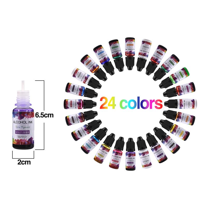 24 Kleur/Set 10Ml Hars Pigment - Resin Dye Alcohol recensie en prijs