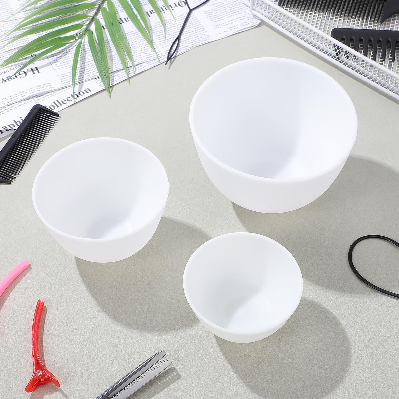 3-delige set siliconen kommen  - Mixing Cup Silicone recensie en prijs