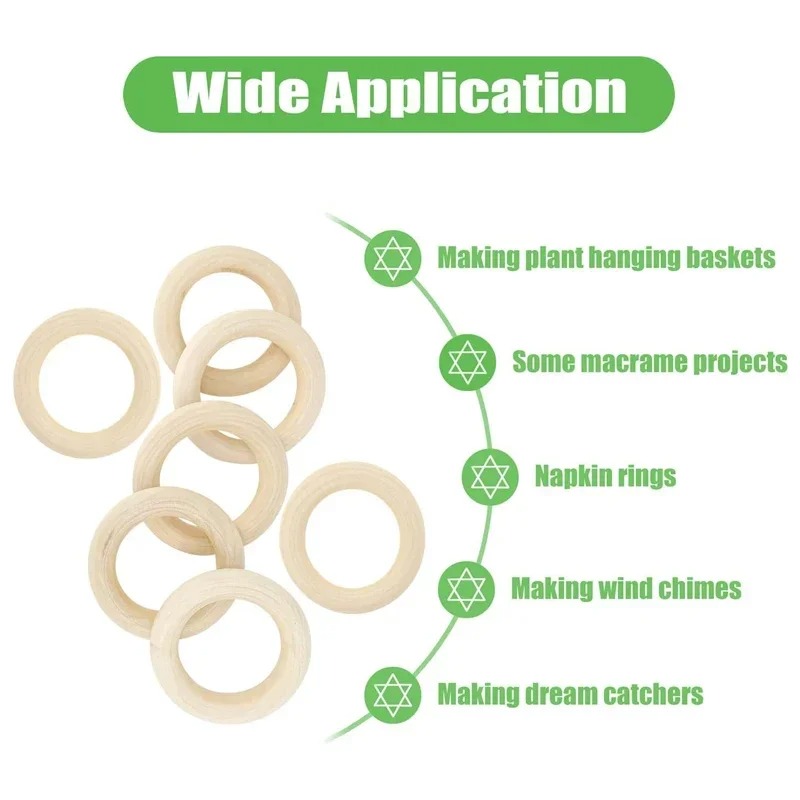 20 stuks 30mm onbewerkte gladd - Wood Ring Blank recensie en prijs