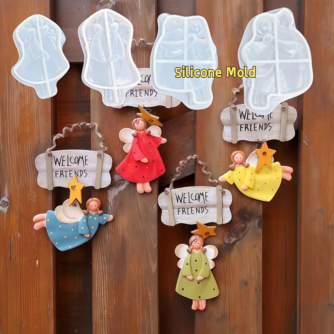 4 stuks engelhanger mal, hars  - Resin Craft Ideas recensie en prijs