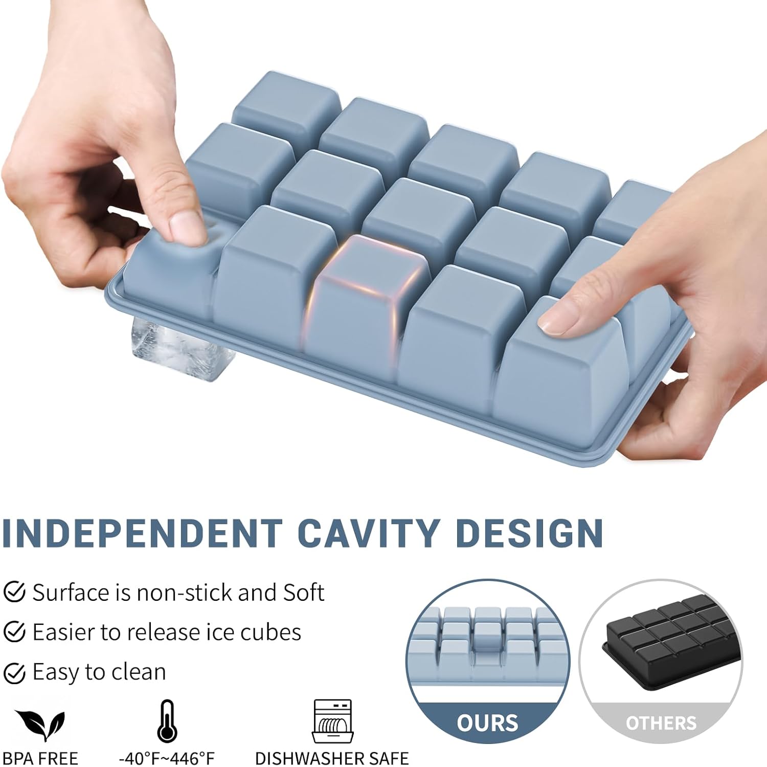 Silicone ijsblokjesvormpjes 3- - Silicone Mold Tray recensie en prijs