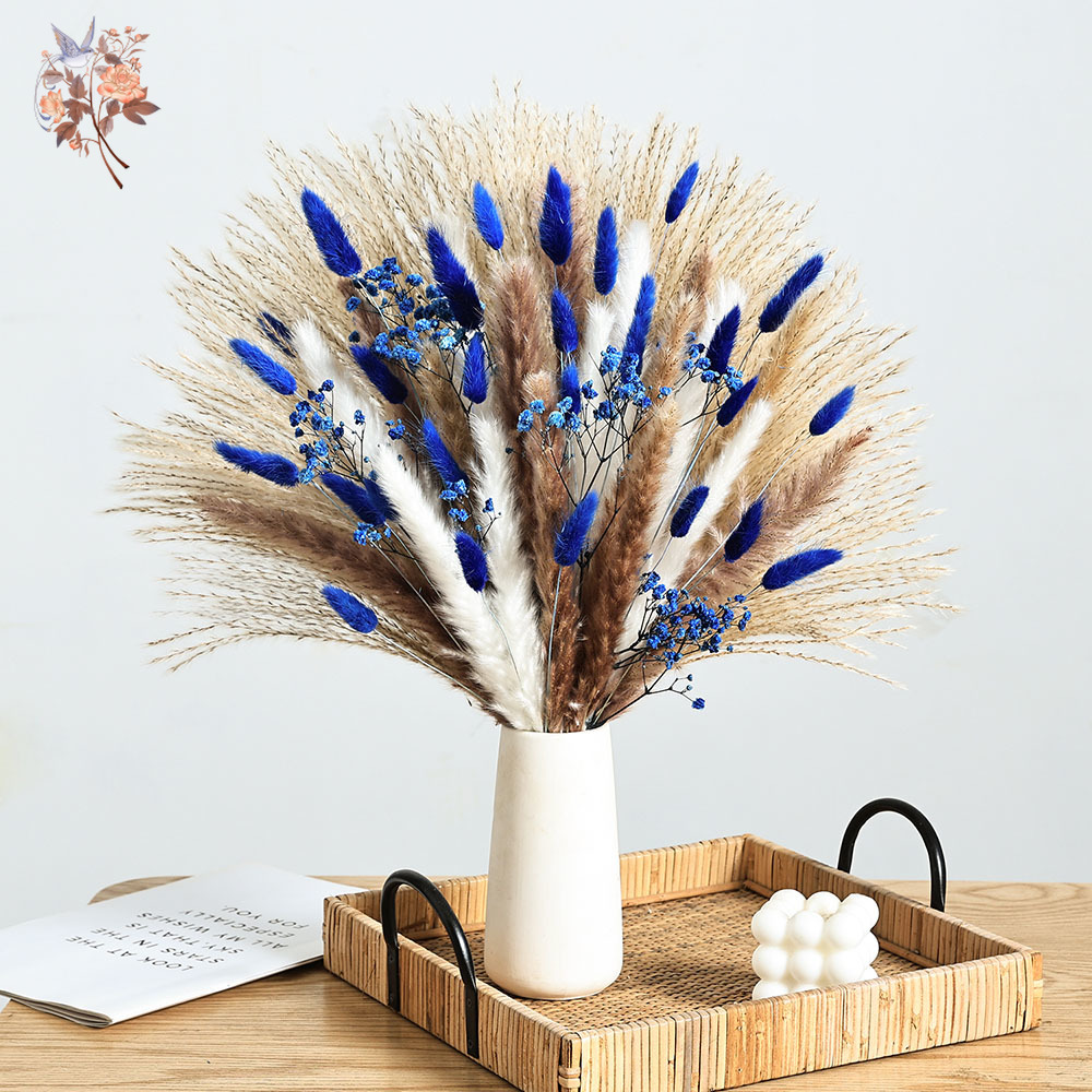 70-steel blauwe pluizige konij - Dried Flower Bulk recensie en prijs