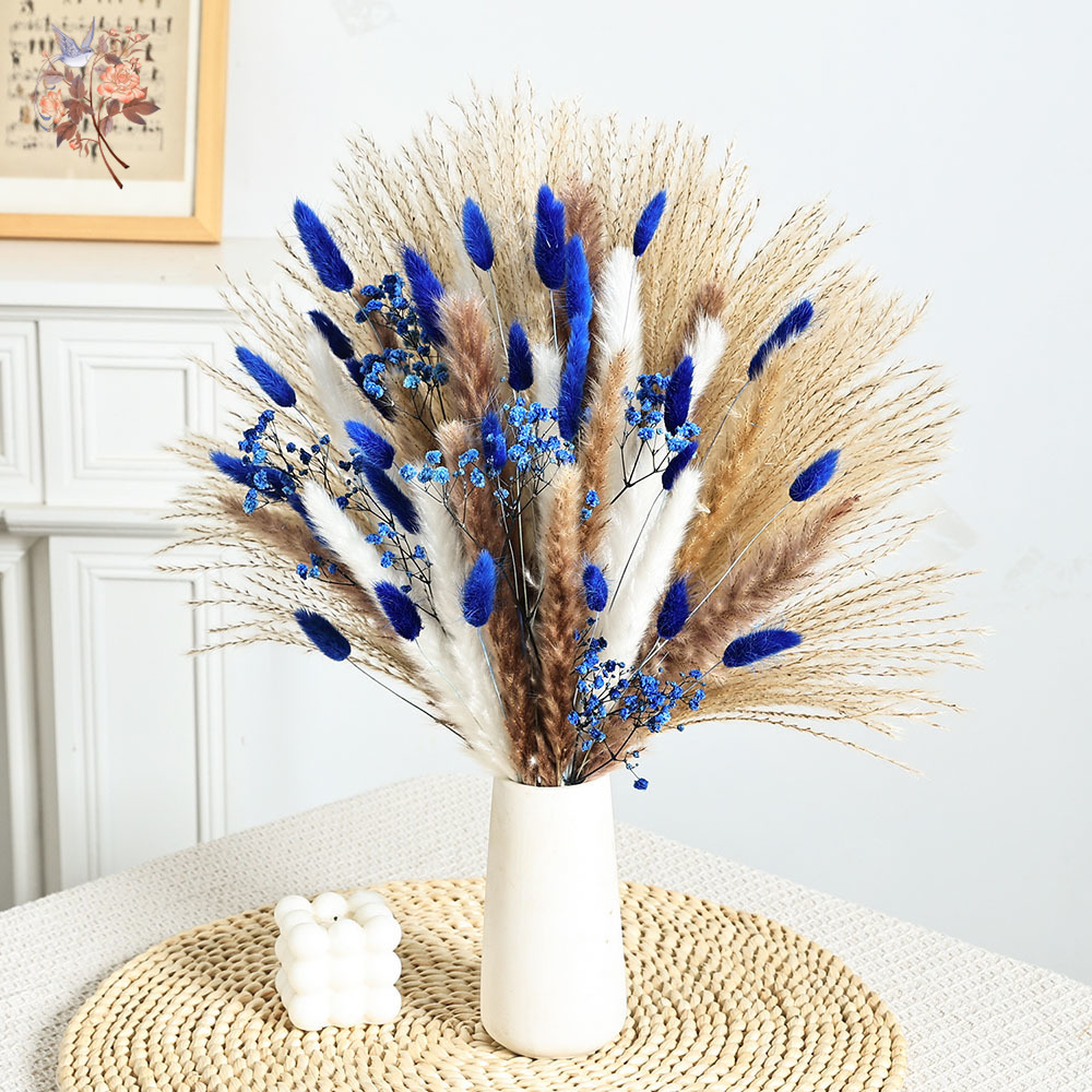 70-steel blauwe pluizige konij - Dried Flower Bulk recensie en prijs