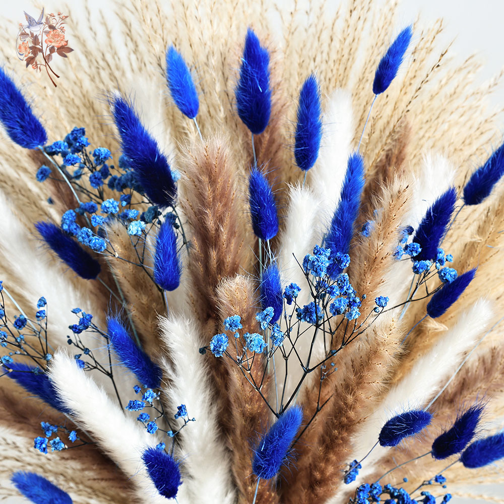70-steel blauwe pluizige konij - Dried Flower Bulk recensie en prijs
