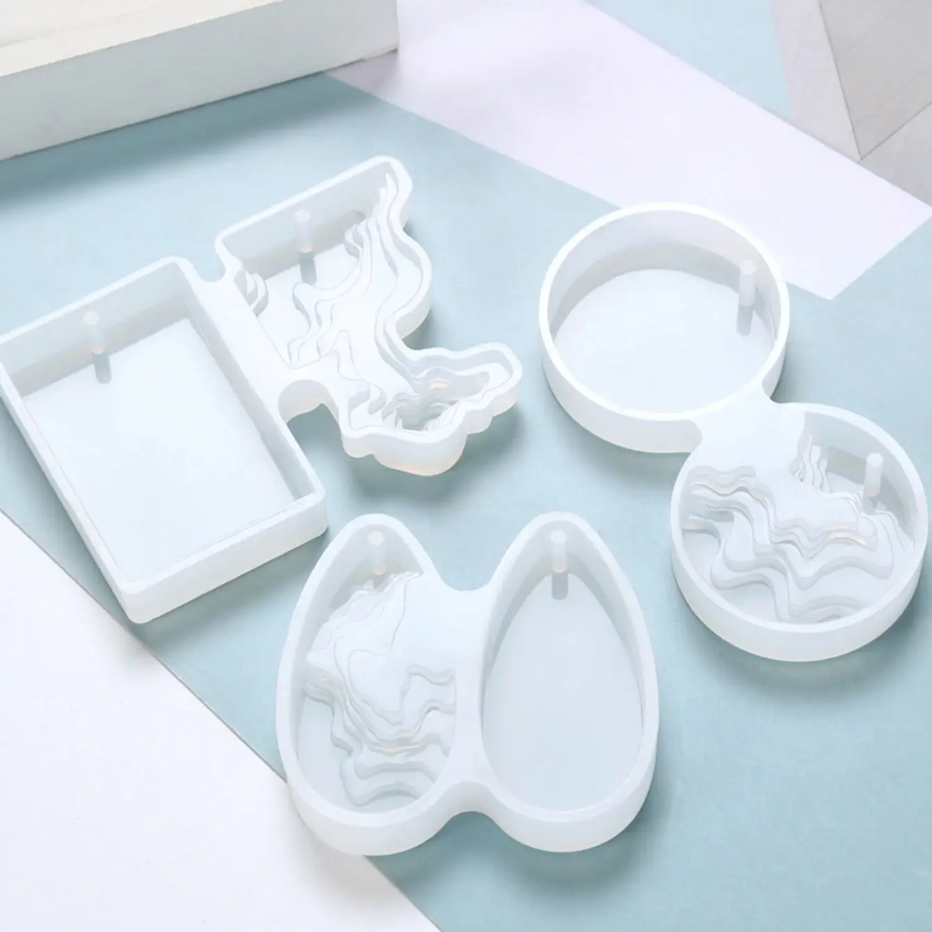 Ronde waterdruppel handgemaakt - Resin Ocean Wave Mold recensie en prijs