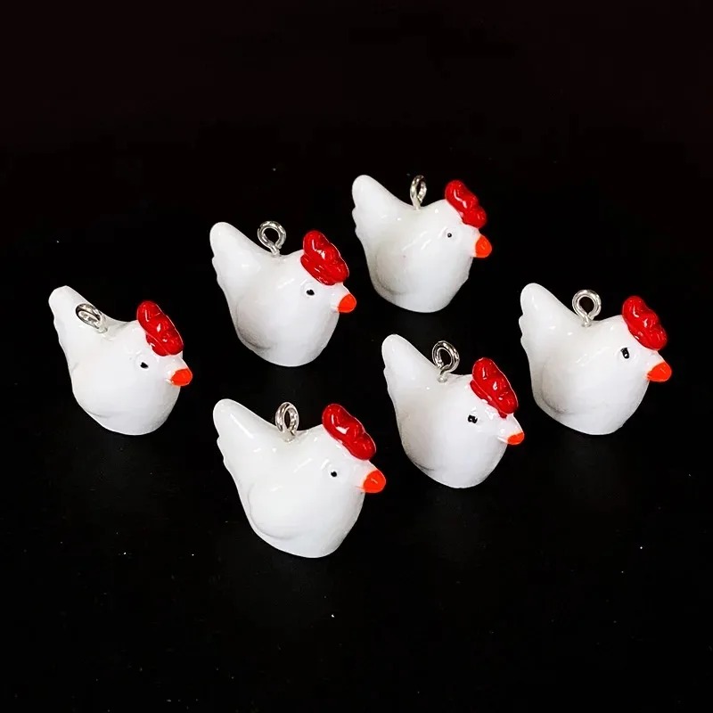 10 stuks schattige mini 3D kip - Resin Crafts Diy recensie en prijs
