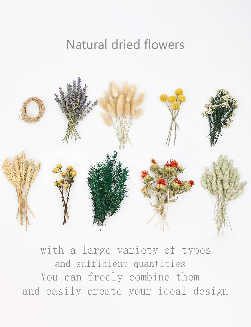 DIY Natuurlijke Gedroogde Bloe - Dried Flower Bulk recensie en prijs