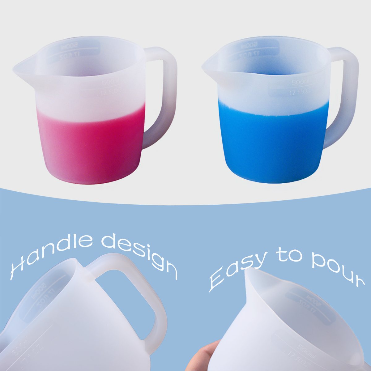 500ML siliconen maatbeker met  - Mixing Cup Silicone recensie en prijs