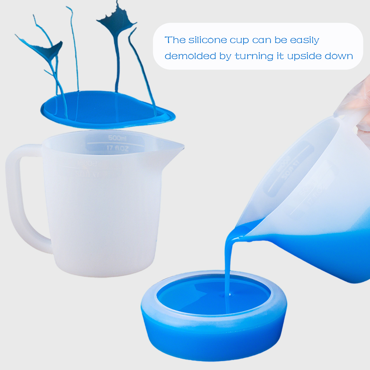 500ML siliconen maatbeker met  - Mixing Cup Silicone recensie en prijs
