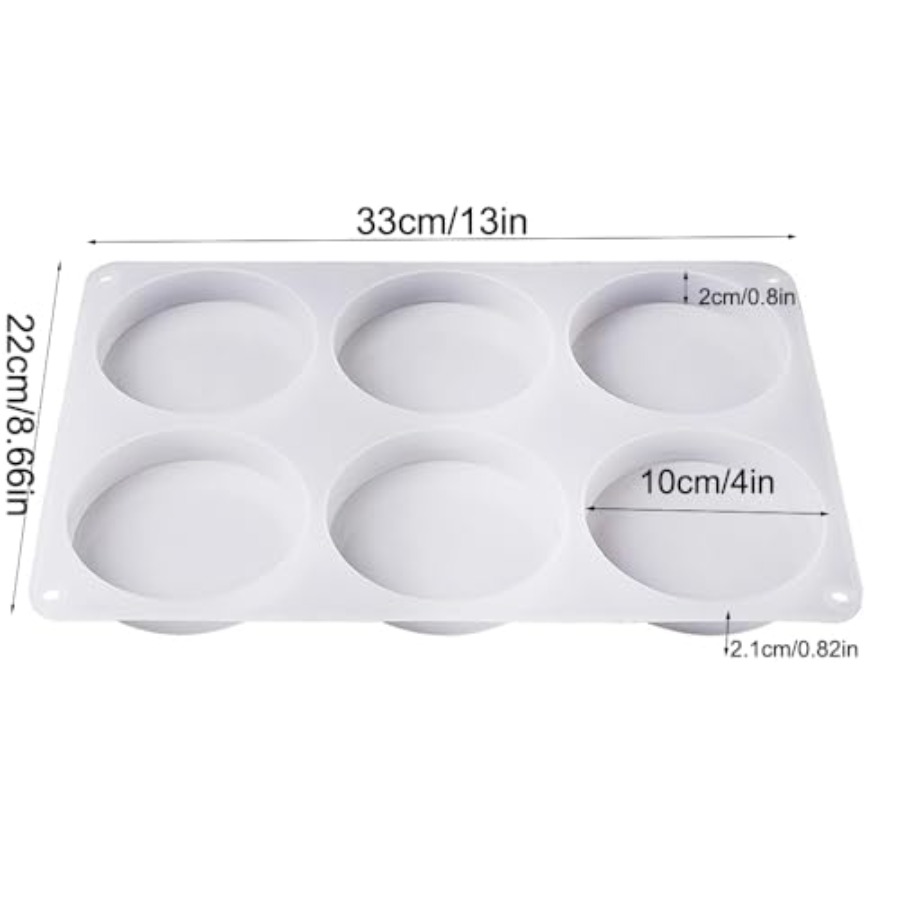 6-delige diepe ronde siliconen - Coaster Mold Round recensie en prijs