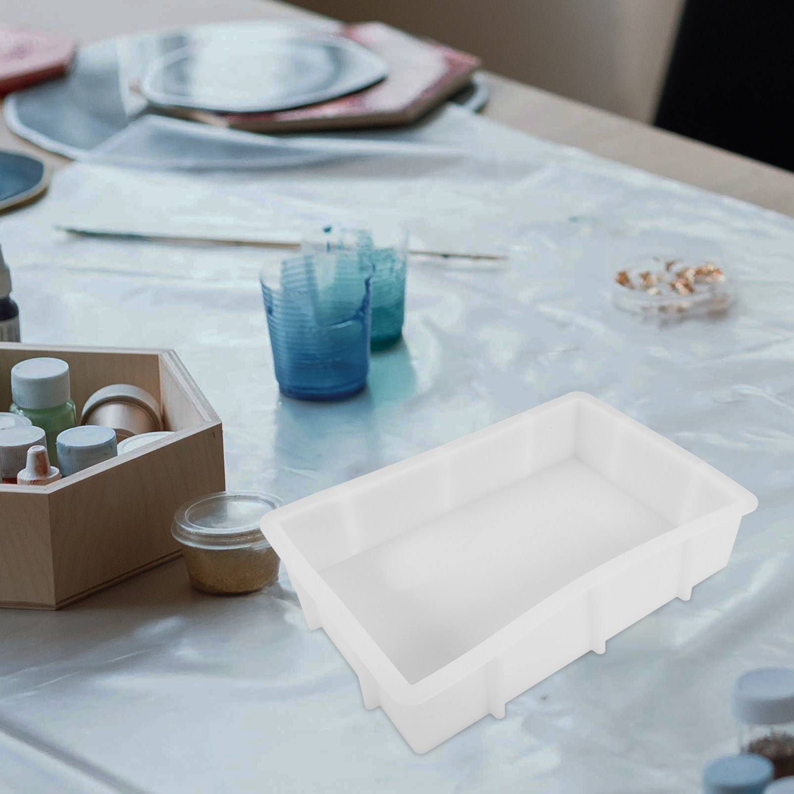 Grote rechthoekige hars silico - Flower Preservation Resin recensie en prijs
