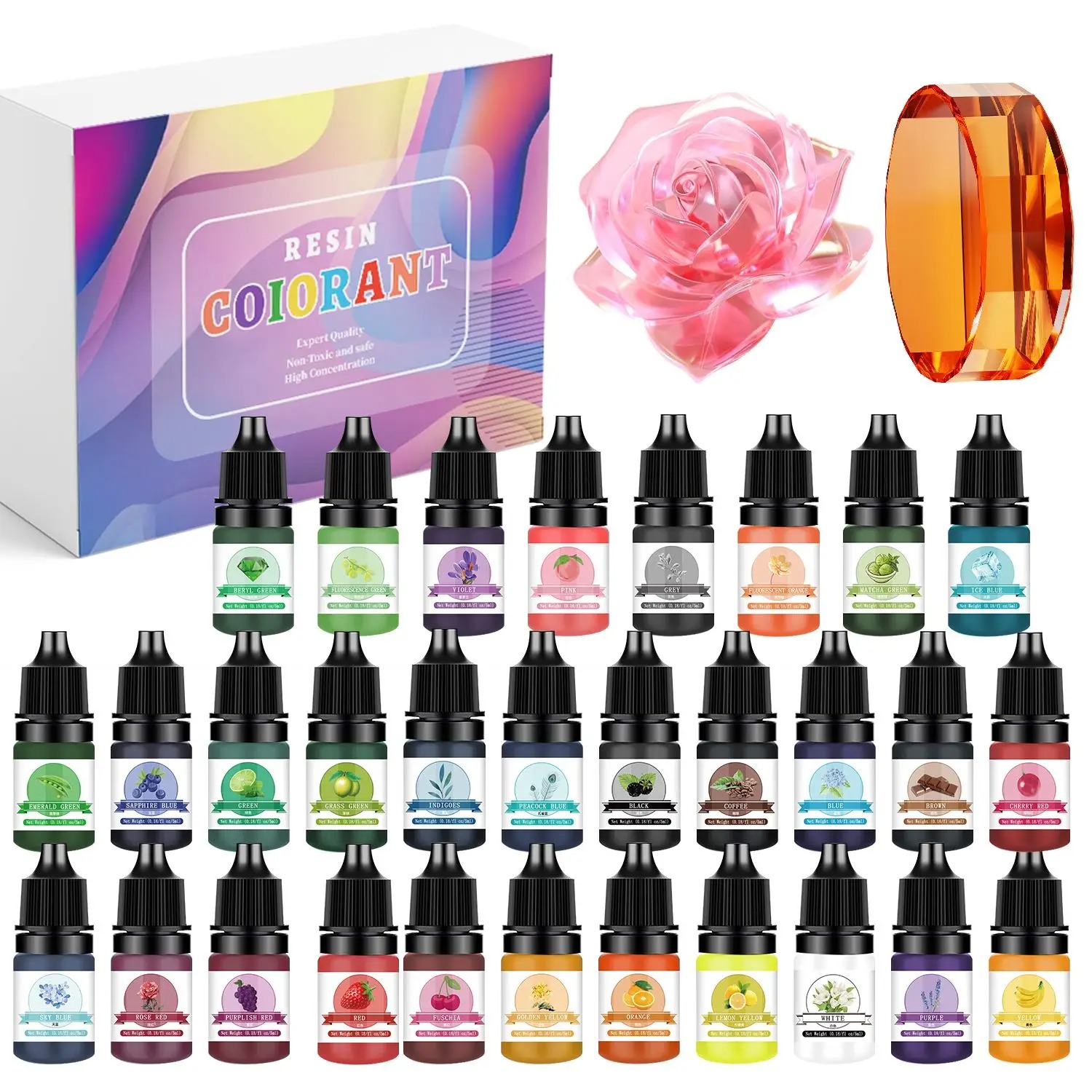 30 Kleuren 5 ml Epoxyhars Pigm - Resin Jewelry Kit recensie en prijs