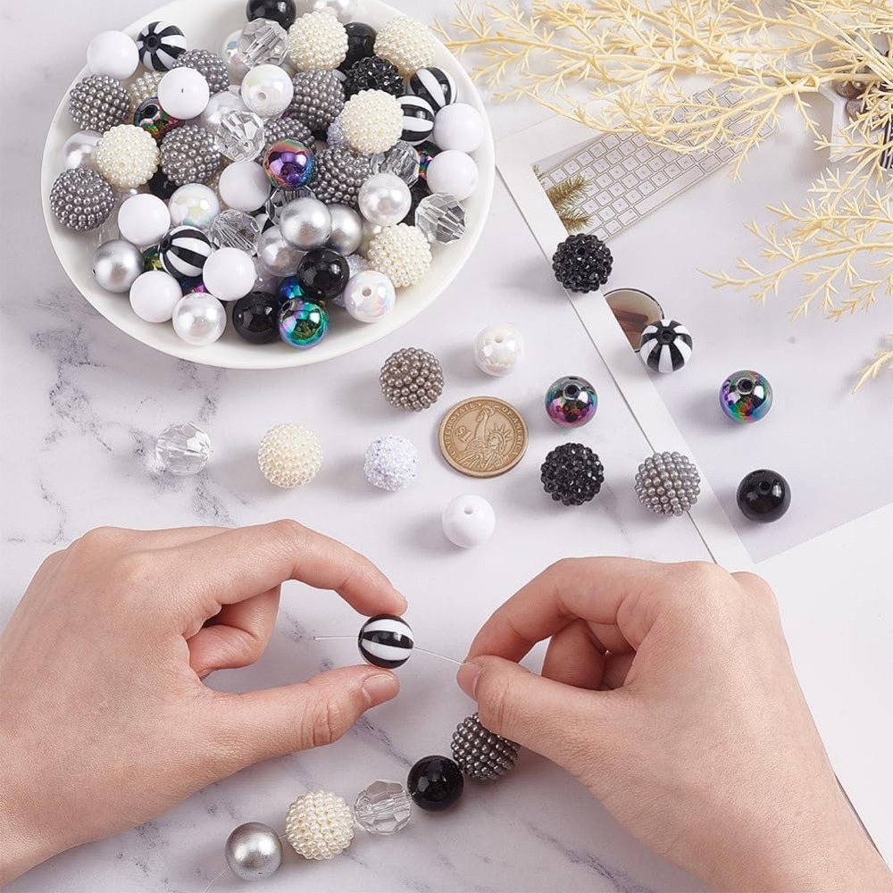106 stks Chunky Kralen 12 Stij - Resin Crafts recensie en prijs