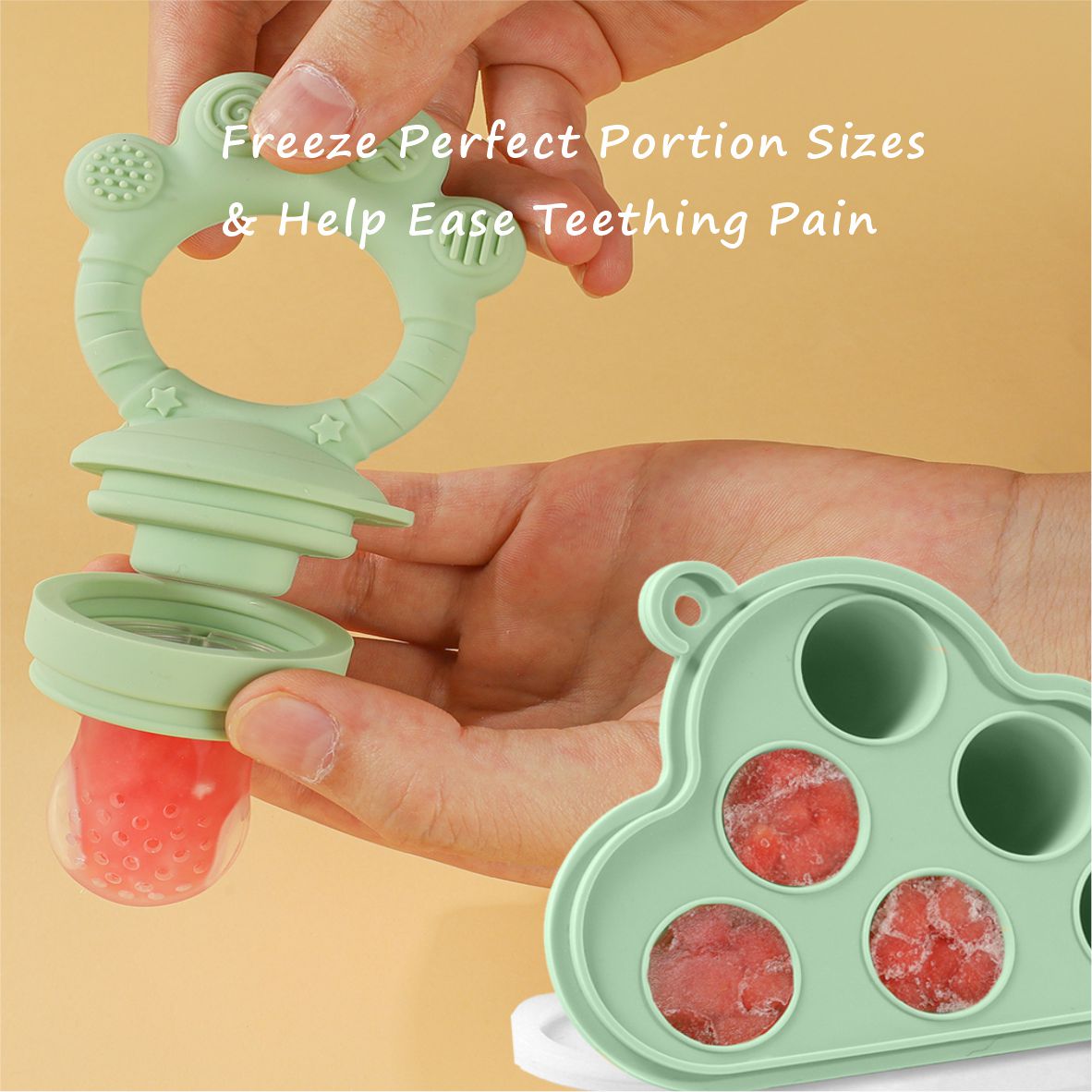 Baby Fruit Food Feeder & Freez - Silicone Mold Tray recensie en prijs