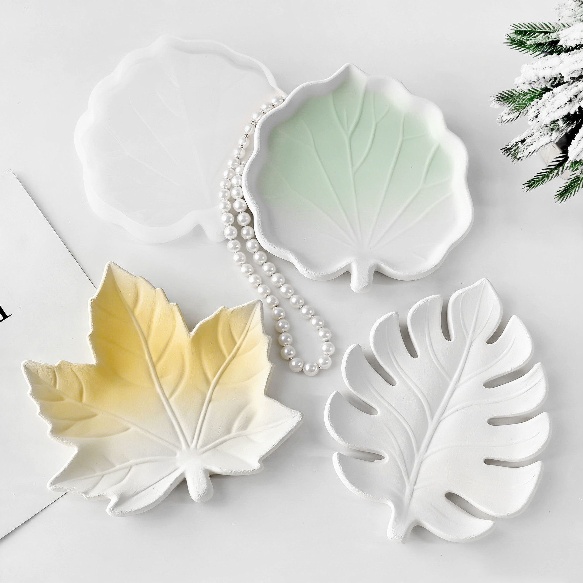 DIY Gipsvorm Blad Coaster Sili - Serving Tray Mold recensie en prijs