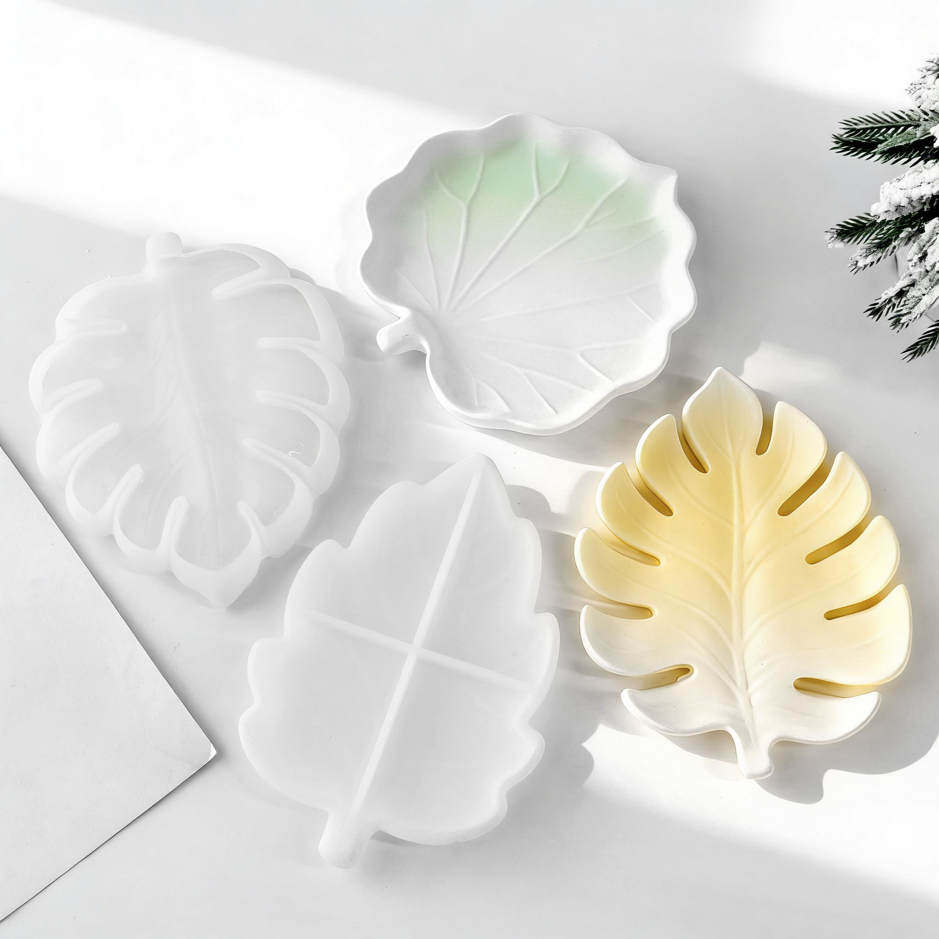 DIY Gipsvorm Blad Coaster Sili - Serving Tray Mold recensie en prijs