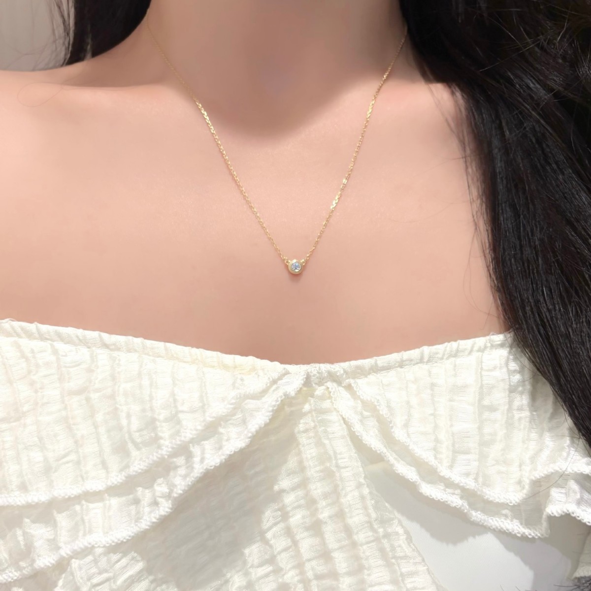 S925 Sterling zilveren Moissan - Bezels Set Pendant recensie en prijs