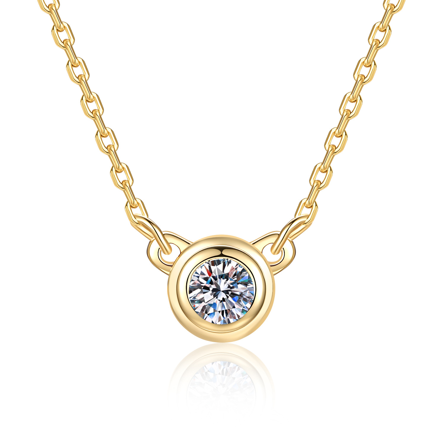 S925 Sterling zilveren Moissan - Bezels Set Pendant recensie en prijs