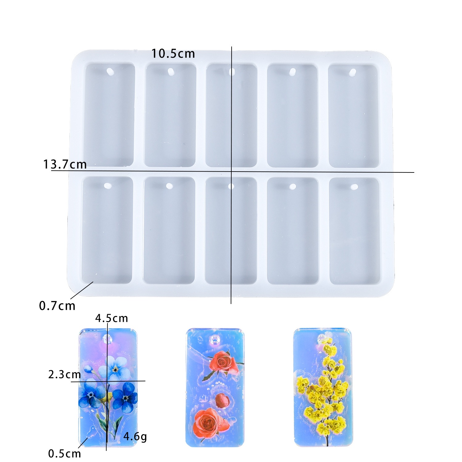 DIY epoxyhars mal 10-delige vi - Silicone Mold Tray recensie en prijs