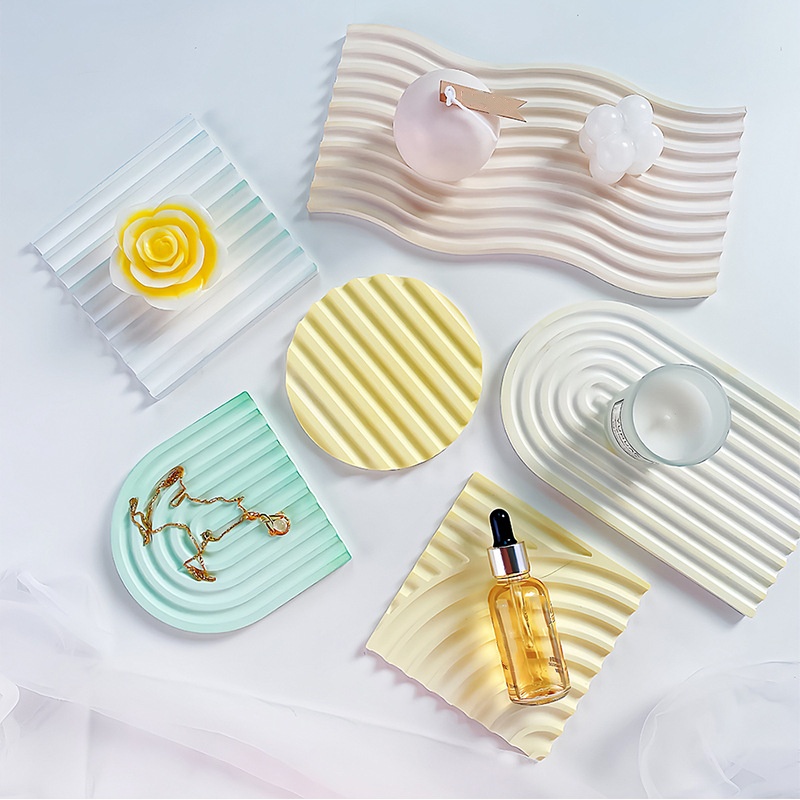 DIY Gestreepte Golf Lade Mal V - Silicone Mold Tray recensie en prijs