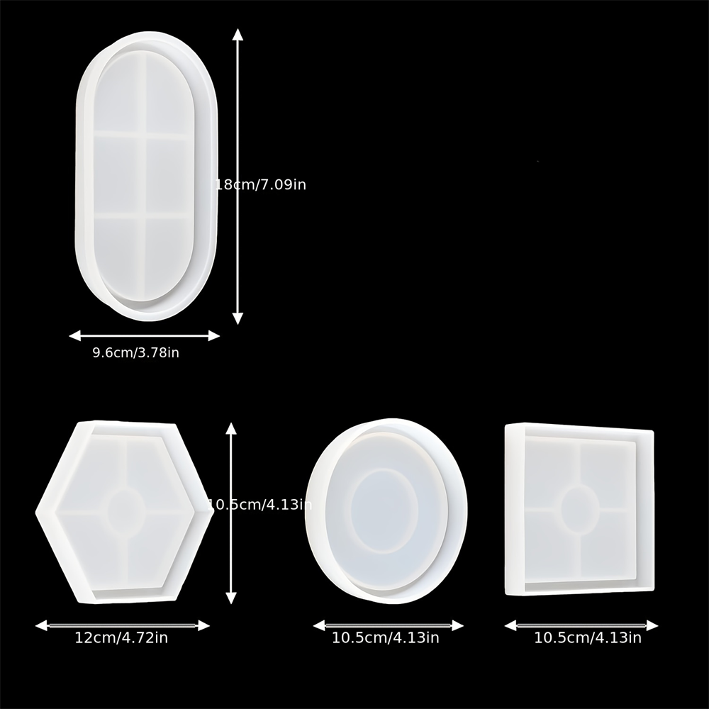 4 Stks/set Opbergbak Onderzett - Serving Tray Mold recensie en prijs