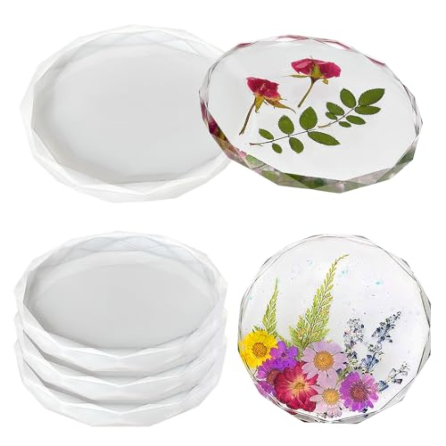 4-delige set onderzettersvorme - Geode Mold Silicone recensie en prijs